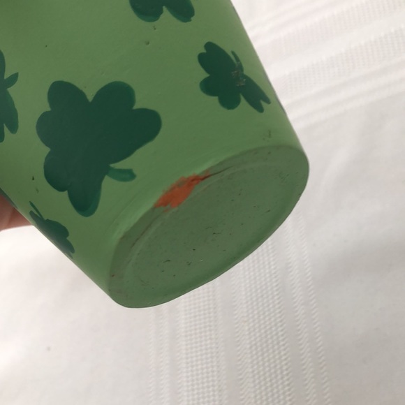 St. Patrick’s Day Decorative Fake Shamrock Plant with Leprechaun - Picture 5 of 5